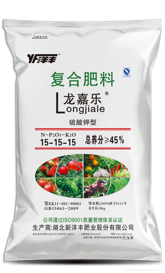 龙嘉乐硫酸钾复合肥15-15-15