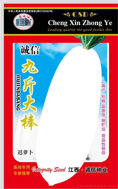 诚信九斤大棒白萝卜种子