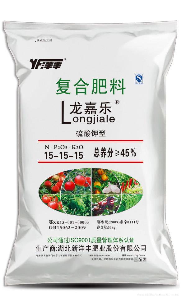 龙嘉乐硫酸钾复合肥15-15-15