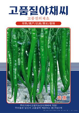 韩国早熟超级条椒王辣椒种子--秀惠
