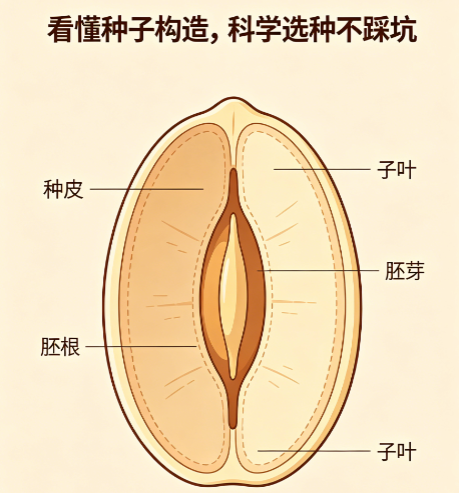看懂种子构造，科学选种不踩坑