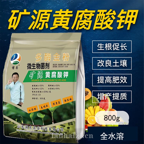 矿源黄腐酸钾 水溶型菌肥黄腐酸50%腐殖酸50%