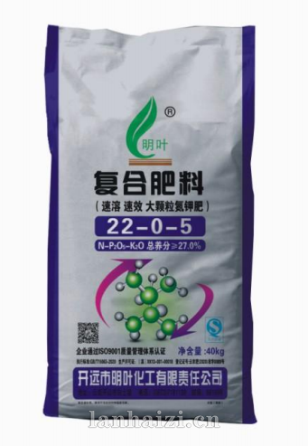 复合肥料(速溶速效大颗粒氮钾肥)  总养分≥27%  22-0-5