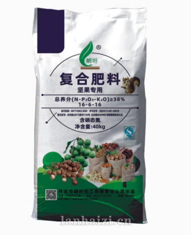 复合肥料坚果专用  总养分≥38%   16-6-16