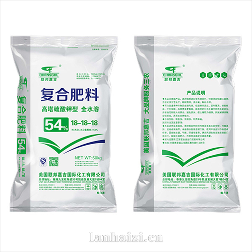 复合肥料 高塔硫酸钾型全水溶 18-18-18