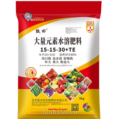 大量元素水溶肥 15-15-30+TE