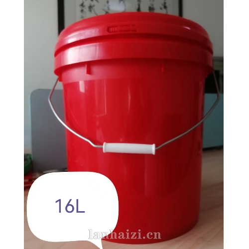 大红塑料桶16L